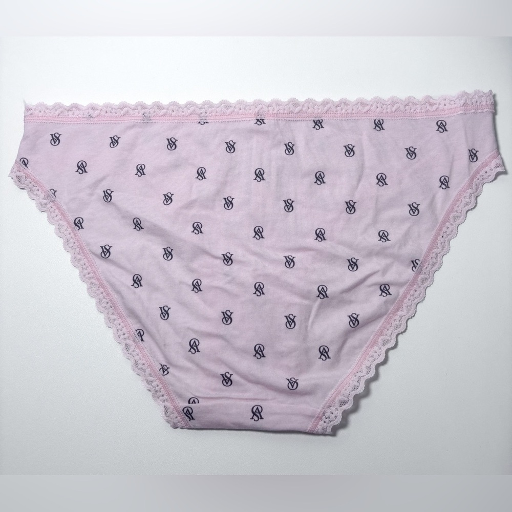 Victoria’s Secret Set of 6 Shine Logo Underwear Thongs Pink Black Size M NWT - Picture 13 of 13